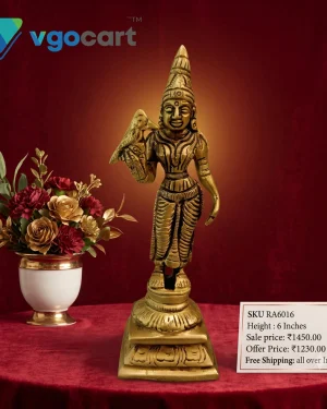 Brass Meenakshi Amman Idol 6″