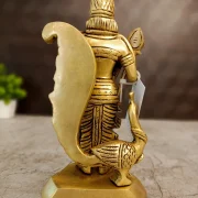 Brass Murugan With Peacock Idol 7″
