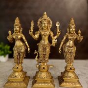 Brass Murugan Valli Deivanai 12”