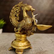 Brass Single Face Big Annam Diya – 8.5”