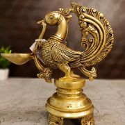 Brass Single Face Big Annam Diya – 8.5”