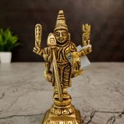 Brass Small Murugan Idol 3”