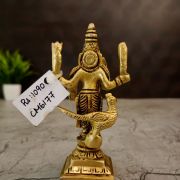 Brass Small Murugan Idol 3”