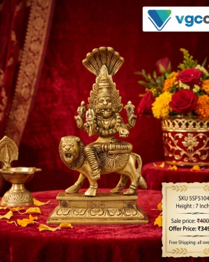 Brass Prathyangira devi Idol 7″