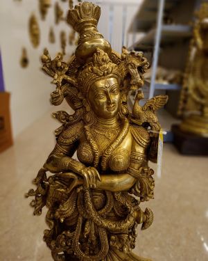 Brass Radha Idol – 29”