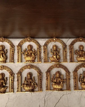 Brass super fine Ashtalakshmi Wall Mount With Arch 4″