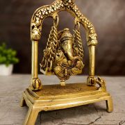 Brass Swing Ganesh Idol – 7.5”