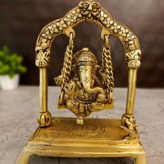 Brass Swing Ganesh Idol – 7.5”